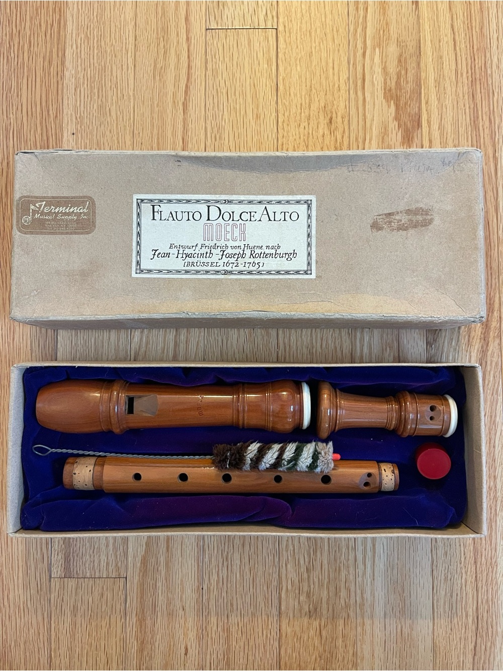 MOECK “Rottenburgh” Flauto Dolce Alto Wood Recorder West Germany Circa 1963